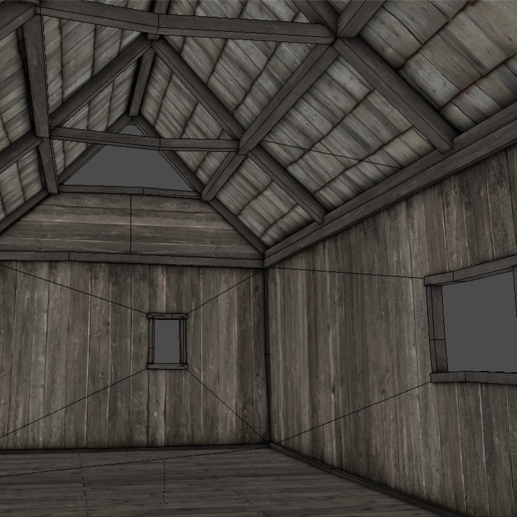 Wooden Hut (Low Poly + LoD) preview image 3
